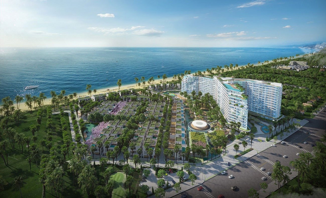 Tổng thể dự án BWP Charm Resort Hồ Tràm.