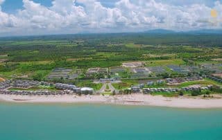 Tiến độ xây dựng Charm Resort Hồ Tràm vào tháng 06 năm 2022.