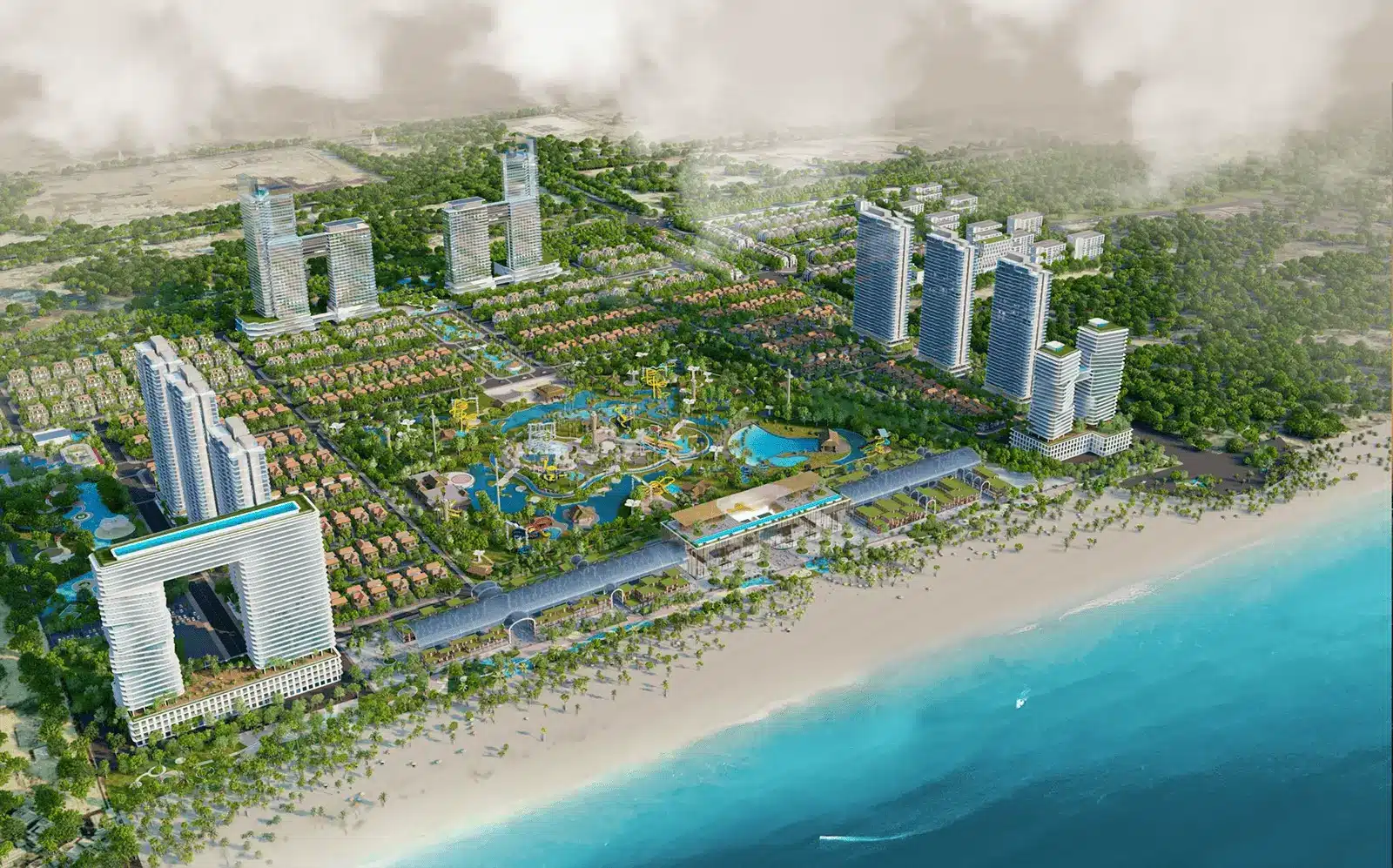 Dự án Sun Group Vũng Tàu – khu đô thị nghỉ dưỡng đẳng cấp ven biển với tổng mức đầu tư 35.000 tỷ đồng.