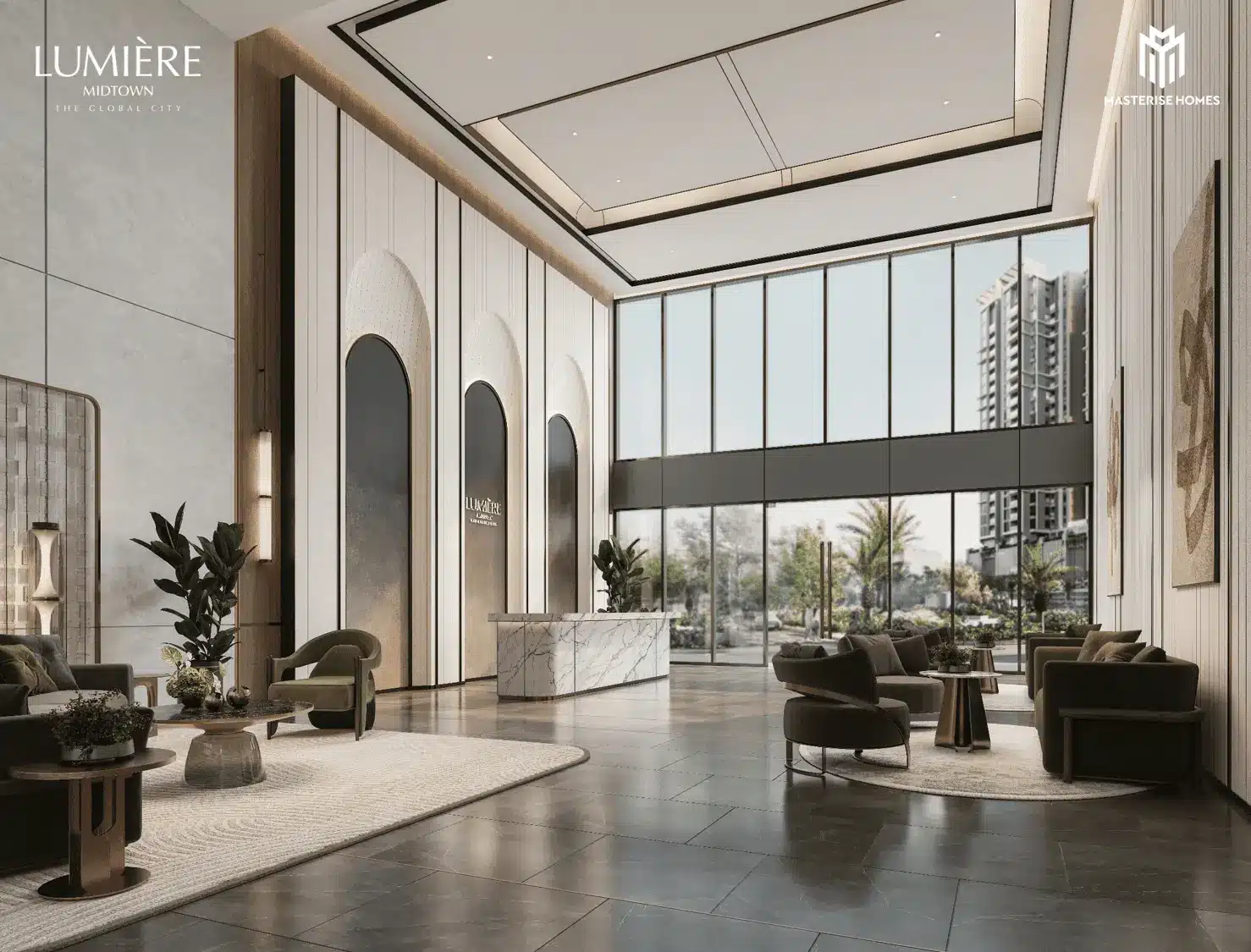 Không gian sống tinh tế tại LUMIÈRE Midtown, nơi sự sang trọng và thiên nhiên gặp nhau.