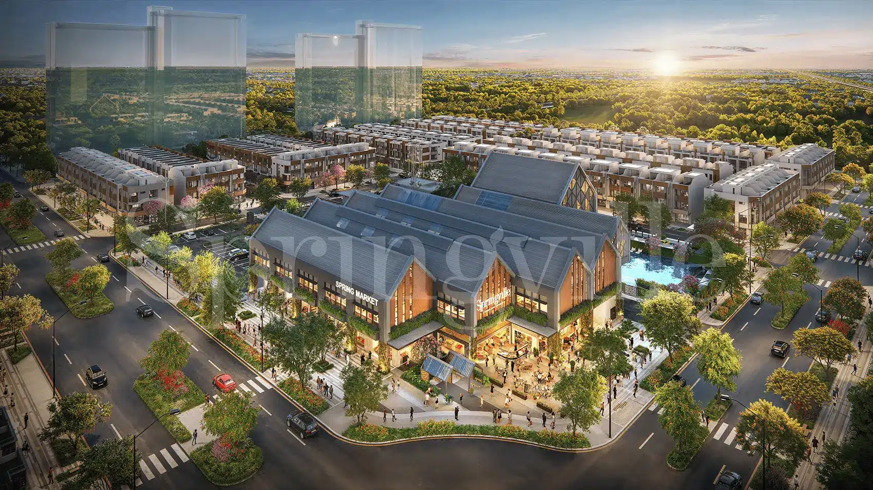 Khu đô thị Spring Ville: Nơi thiên nhiên và tiện ích đẳng cấp hòa quyện, tạo nên cộng đồng sống lý tưởng.