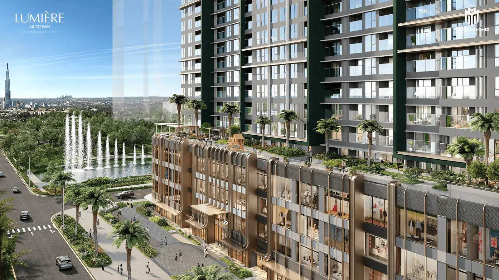 LUMIÈRE Midtown mang đến chất sống tinh anh giữa lòng The Global City với thiết kế hiện đại và tiện ích đẳng cấp.