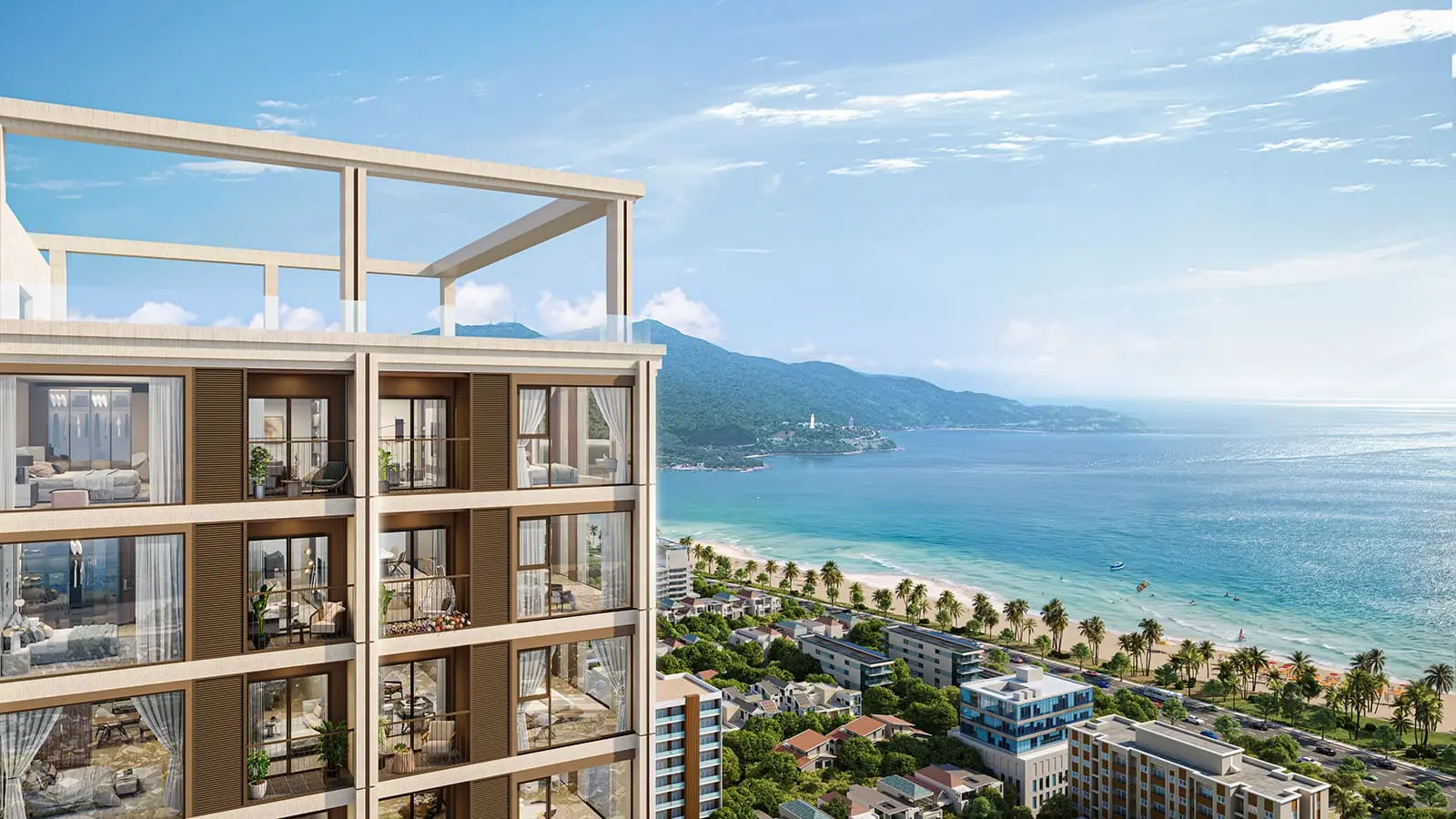 Sun Costa Residences Đà Nẵng: căn hộ cao cấp với tầm nhìn tuyệt đẹp ra biển Mỹ Khê và bán đảo Sơn Trà.